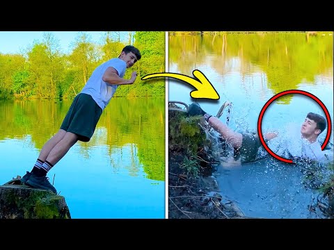 Hilarious Fail Into The Lake