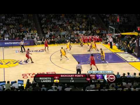 05 06 2009   Round 2 Game 2   Rockets vs  Lakers   1st Half Highlights