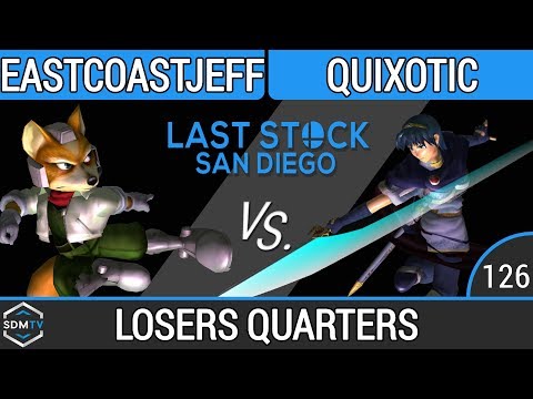 LSSD 126 - EastCoastJeff (Fox) vs. Quixotic (Marth) - SSBM Losers Quarters - Smash Melee
