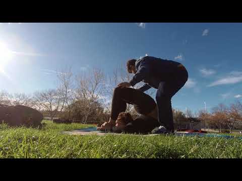 Working the cheststand whit @mariaprietohames and holding it by herself!!!