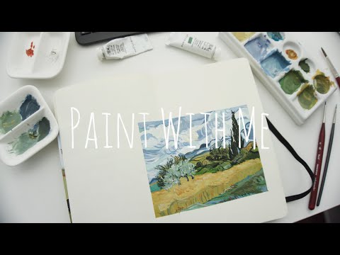 @kikiee / pwm one | paint a van gogh with me ep.1| sketchbook| art