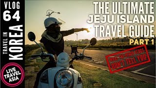 How to Get to and Around Jeju Island 4k Travel Guide, Korean Budget Airlines, Bus, Scooter, Hostel