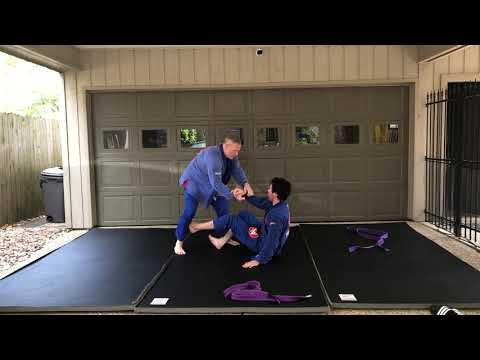 Old Man & Adult Son Rolling BJJ