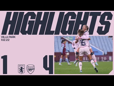 HIGHLIGHTS | Aston Villa vs Arsenal (1-4) | WSL | Miedema, McCabe, Nobbs