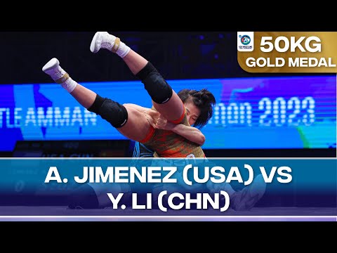 Gold Medal • WW 50Kg • Audrey Rae JIMENEZ (USA) vs. Yanrong LI (CHN)