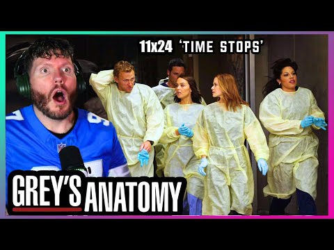 FIRST TIME WATCHING Grey's Anatomy REACTION 11x24 'Time Stops'