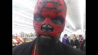 Tech N9ne wore his mask in Walmart!