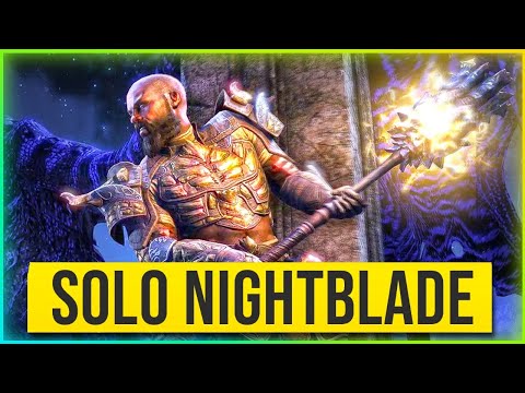 ESO Skyrim – Solo Nighblade Build Gameplay - The Elder Scrolls Online Greymoor