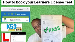 How to book your learners license test online | Natis | South Africa 2023 | K53
