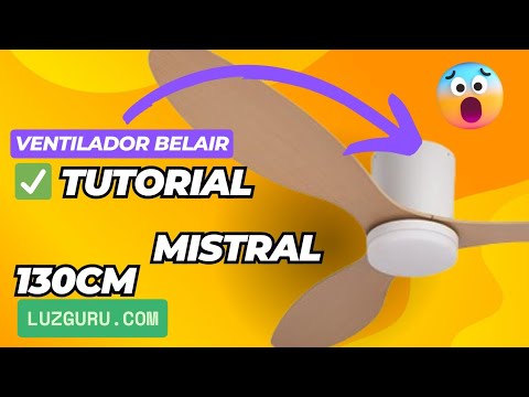 Vídeo de Mistral Ventilador de Techo LED Silencioso Blanco Belair