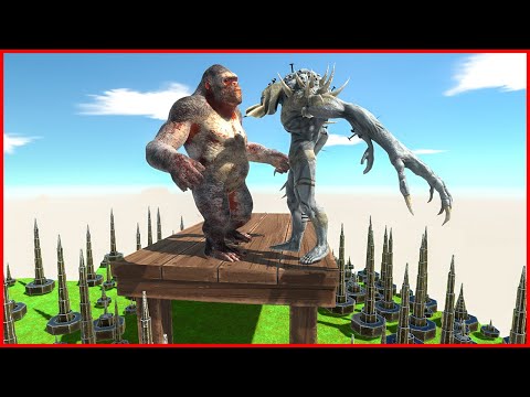 WOBBLY TABLE BATTLE INFERNALS vs PRIMATES | ARBS - Animal Revolt Battle Simulator