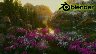 Create Realistic pond Forest🌴↘ (In Blender)↙ ...