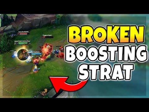 THIS NEW BOOSTING STRATEGY IS ACTUALLY INSANE! 100% SHUTDOWN STRATEGY! - League Of Legends