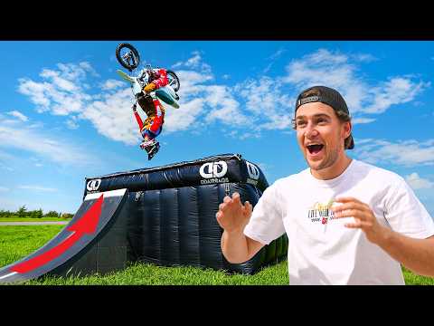 Learning How To Backflip a Dirt Bike Goes Wrong (Broken Hand)