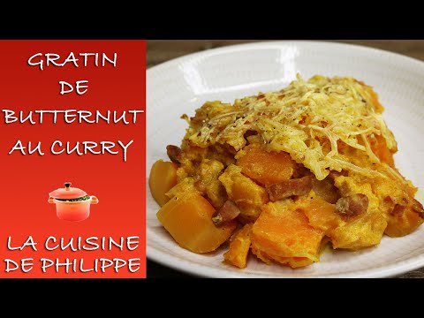 Gratin de butternut au curry