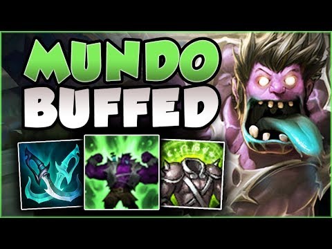 WTF! RIOT 100% GAVE TOO MUCH HEALING TO MUNDO! BUFFED MUNDO SEASON 8 TOP GAMEPLAY! League of Legends
