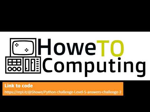 Python Challenges Level 5 Challenge 2
