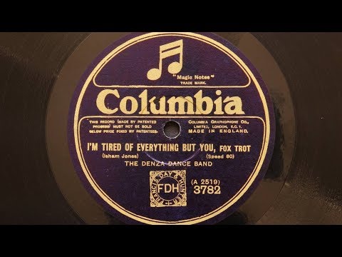 Denza Dance Band (Ace Brigode) – I’m Tired of Everything but You