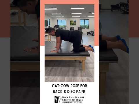 Cat-Cow pose for back & disc pain! #conroetx #chiropractor #backpain