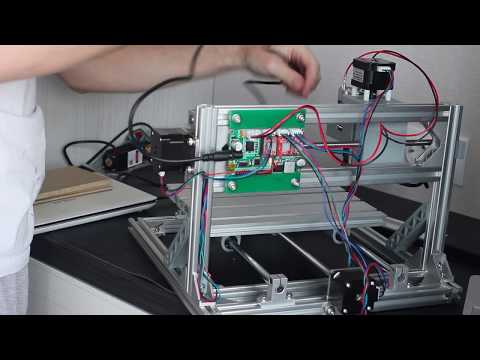 Первое подключение CNC 2418. Тестовый запуск.