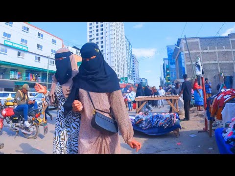 Eastleigh in Nairobi Kenya in the evening. Evening street walk |4k|