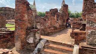 【タイ遺跡風景】アユタヤ・ワットマハタート（Wat Phra Mahathat）遺跡散歩