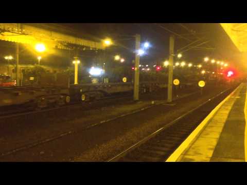 Class 66, 66165, 66105 depart york
