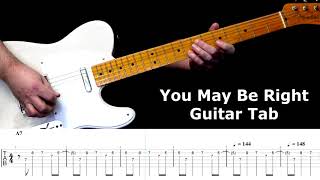 You May Be Right Billy Joel Guitar Tab by Abraham Myers