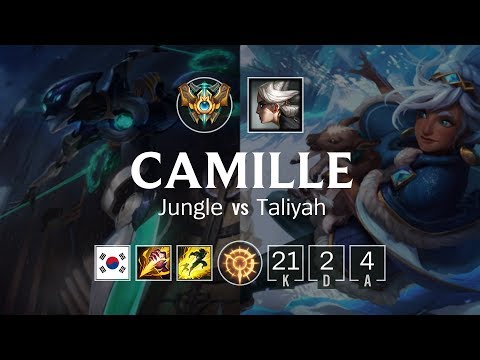 Camille Jungle vs Taliyah - KR Grand Master Patch 8.24