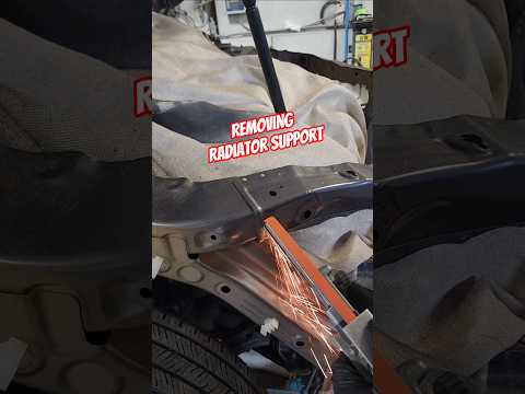removing radiator support #honda #accord #autobody #autorepair #carrepairs #shorts #viralvideo