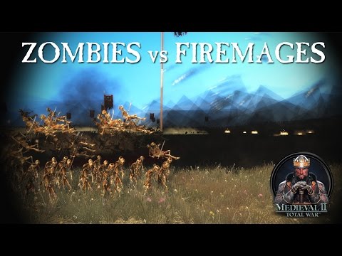 5000 zombies vs Fire Magic - Call of Warhammer - Medieval 2 Mod