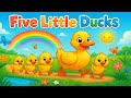 Five Little Ducks Action Song For Kids Waddle Clap Stomp