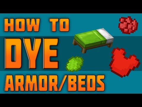 (TU54) HOW TO DYE ARMOR & BEDS IN MINECRAFT - PS3 PS4...