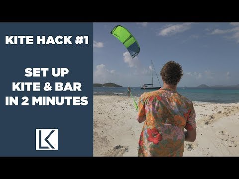 Fastest way how to set up your kite (Kite hack #1)