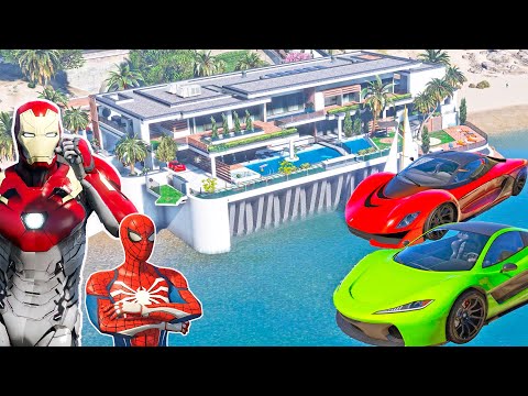 Homem Aranha e Homem de Ferro / Vida de Herói Contra o Crime! Ep 18 - GTA V