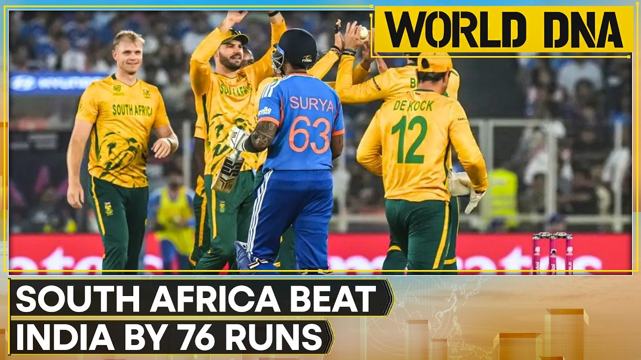 T20 World Cup 2026: South Africa Beat India by 76 Runs in Super Eight, Ahmedabad | WORLD DNA