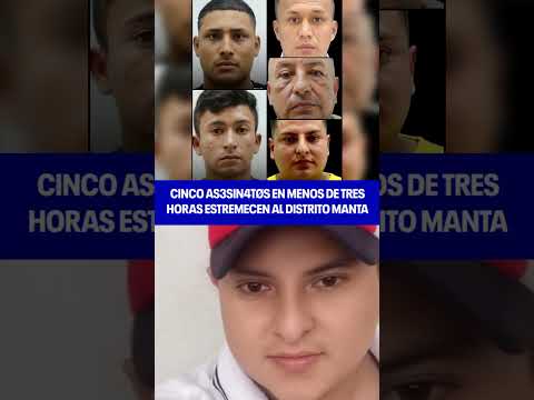 🔴💥¡Imparable violencia! 5 crímenes sacuden Manta en solo horas🔴💥