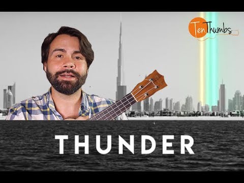 Imagine Dragons -  Thunder - Easy Beginner Ukulele Tutorial with play-along