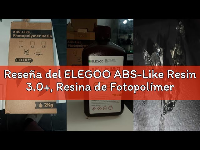 Vídeo relacionado con ELEGOO ABS-Like Resin 3.0 Pro, Resina de Fotopolímero para Impresión 3Dcon Mayor Resistencia a los Arañazos, Resina UV 405nm con Alta Precisión para Impresoras MSLA/DLP/LCD, No Frágil (Blanco 2000g)