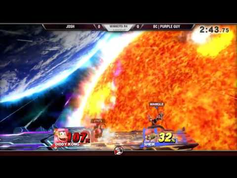 Smash 4 Versus Weekly 11/19/15 - Winners R4 - Josh (Diddy) vs Purple Guy (Sheik)