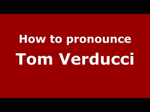 How to pronounce Tom Verducci (American English/US) - PronounceNames.com