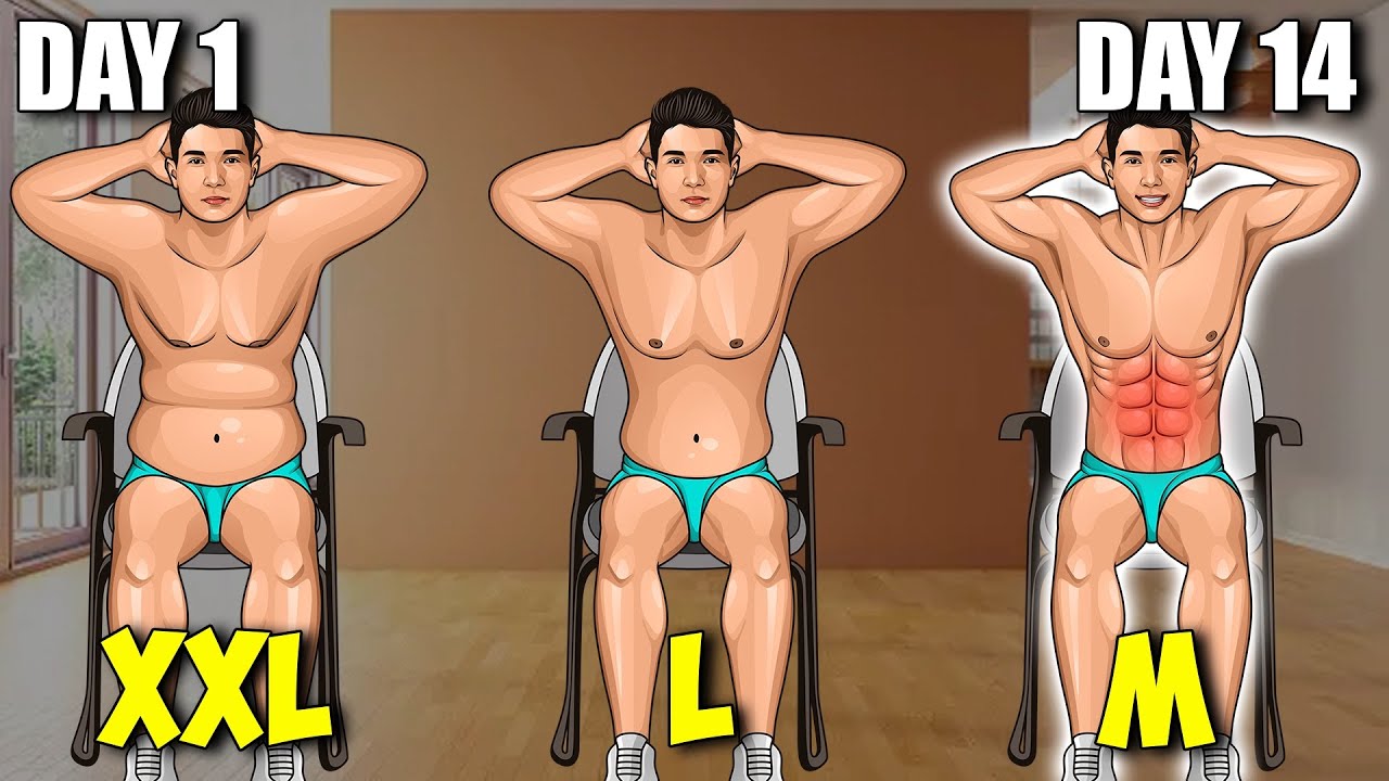 2 Week Chair Workout To Burn Side Belly Away!