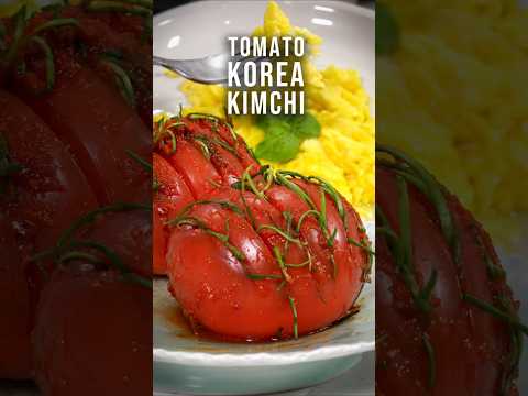 [30 SEC] K-Tomato Kimchi 🍅🍳 Simple. Clean. Delicious