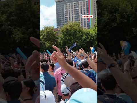 🔥 Les supporters argentins ont mis l'ambiance à Dallas avant d'affronter l'Autriche #coupedumonde