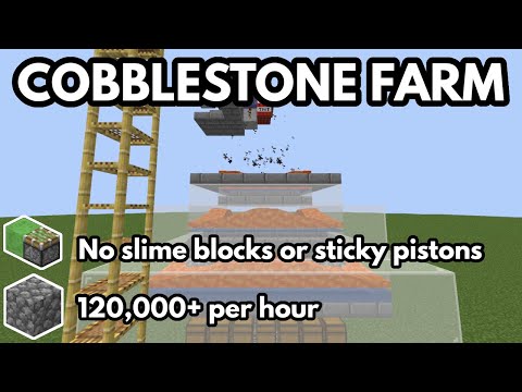 BEST COBBLESTONE FARM 1.20 - 120,000+ COBBLESTONE /H - Minecraft Tutorial