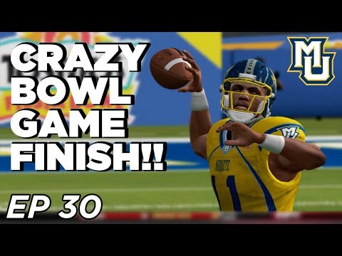 NCAA Football 14 Dynasty | Marquette - CRAZY BOWL GAME ENDING - Ep 30