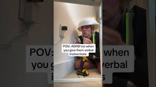 ADHD & verbal instructions do not mix😅 #shorts #adhd