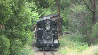 preview picture of video 'Steam locomotives : 2'6 in the Dandenong Ranges'