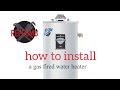 How To Install A Gas Water Heater