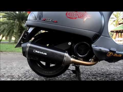 Vespa S 150 ie Remus Carbon Exhaust